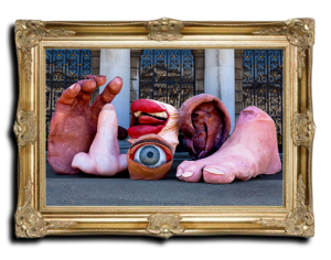Snuff Puppets Gold Framed